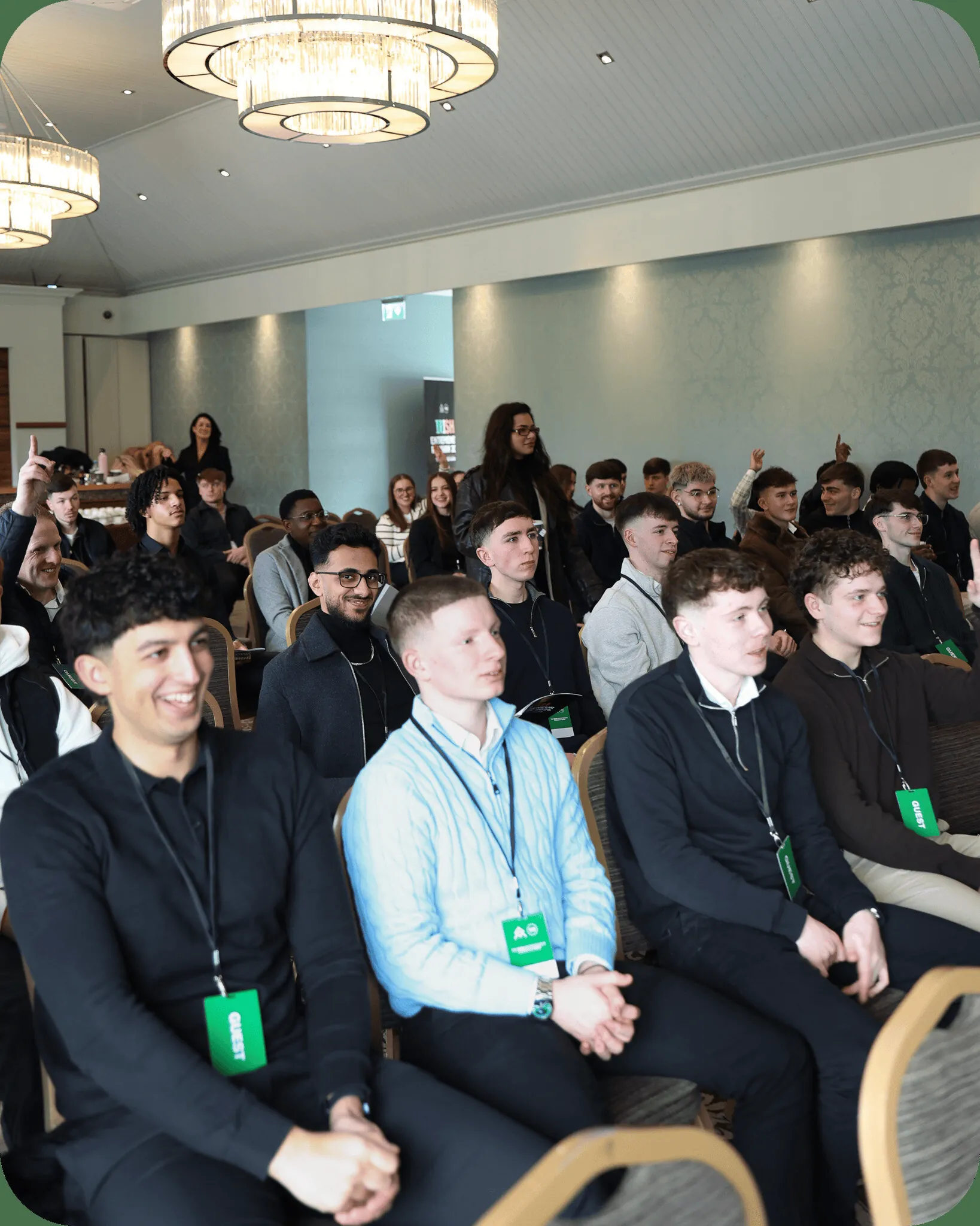 Affinity members at a live event