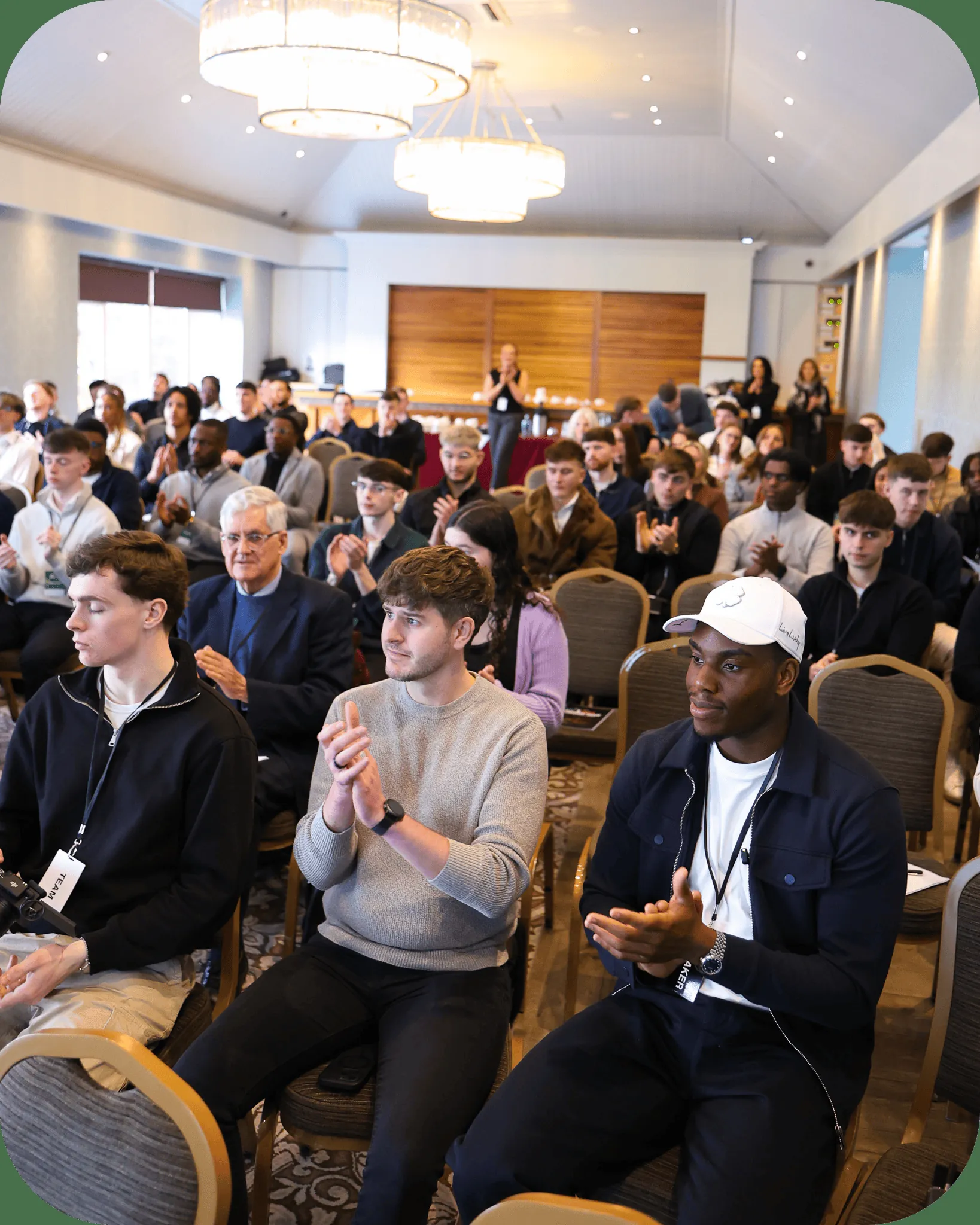 Affinity members at a live event